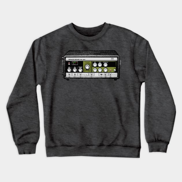 Space Echo RE-201 / Guitar FX Fan Art Design Crewneck Sweatshirt by DankFutura